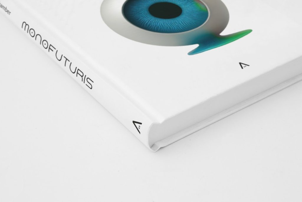 Buchcover mit stilisiertem Auge